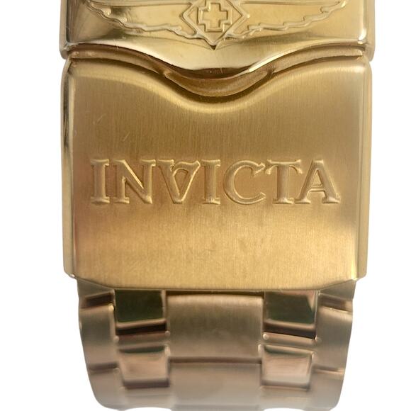 Invicta Men's Pro Diver Watch Scuba Chronograph Green Dial Gold Tone 200m 48mm - Picture 9 of 12